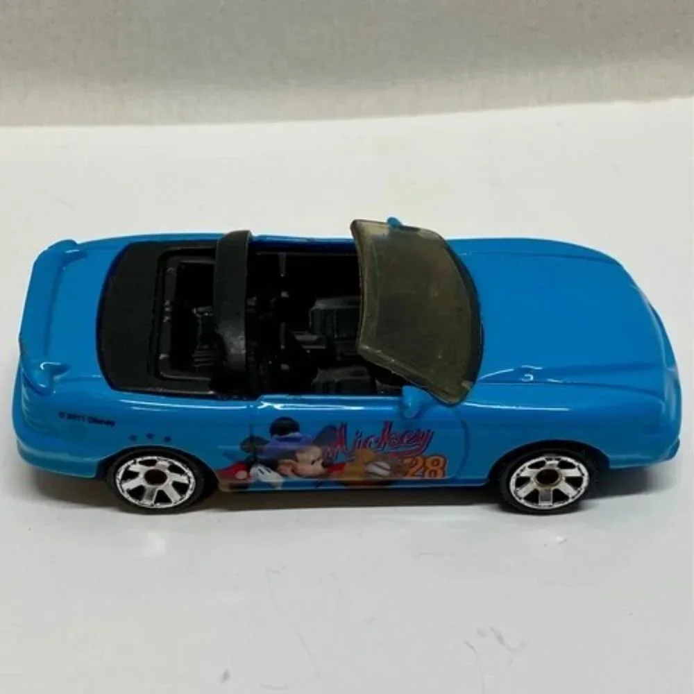Vintage Matchbox 1994 Ford Mustang Cobra Convertible Donald Duck‎ + Mickey 1995